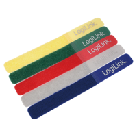 Picture of Logilink čičak trakice za vezivanje kablova, 5 boja