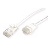 Picture of Secomp Roline UTP Data Center PatchCord SLIM Cat6A/Class EA LSOH white 1m