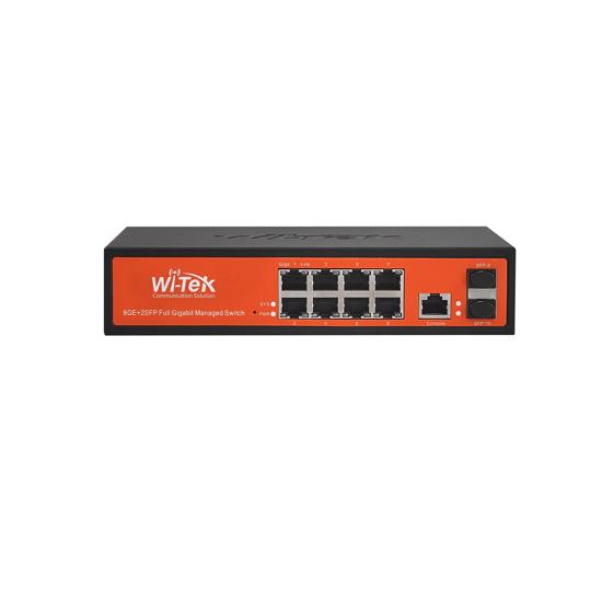 Picture of Wi-Tek WI-MS310GF 8GE+2SFP Ports L2 Managed Switch