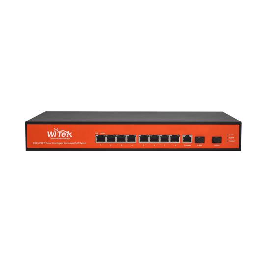Picture of Wi-Tek WI-PMS310GF-UPS+ 8GE+2SFP Ports 24V-48V Mixed L2 Managed UPS No-Break PoE Switch with  8-Port PoE