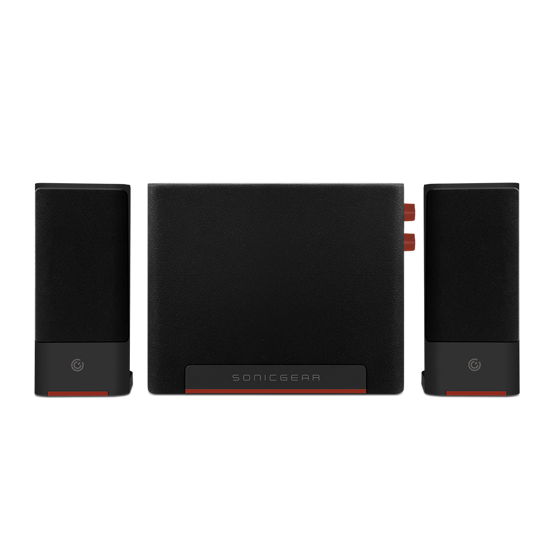 Picture of SONICGEAR SPACE 3 Maroon FM 2.1 20W USB/BT/AUX