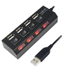 Picture of Logilink USB 2.0 HUB, 4-port, On/Off, crni sa napajanjem