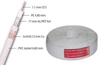 Picture of Koaksijalni kabl, 3 shield, CUSQ, RG6