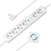 Picture of Logilink produžni kabl 6 mesta, nožni prekidač, 1.5m, beli