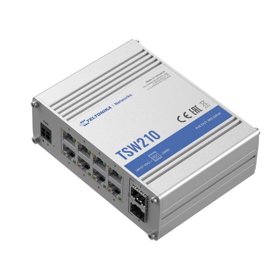 Picture of Teltonika TSW210 , Switch 8 10/100/1000, 2 SFP port