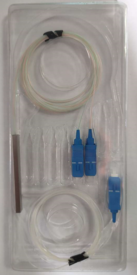 Picture of Splitter 1:2 with connector sc/upc DS - plavi