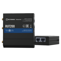 Picture of Teltonika RUT200 Industrial LTE WiFi Router, 4G, 1xWAN, 1xLAN, 1xSIM
