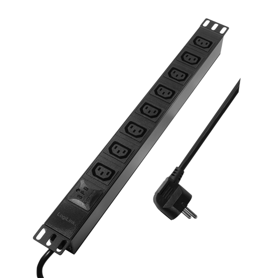 Picture of Logilink PDU 8 x C13, konektor šuko, prenaponska zaštita