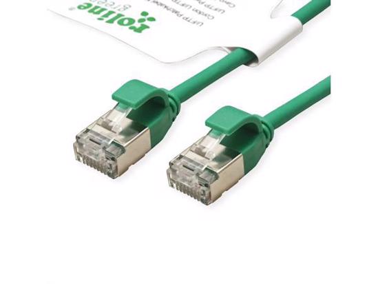 Picture of Secomp Roline GREEN U/FTP Data Center PatchCord 6A Slim LSOH zeleni 0.3m