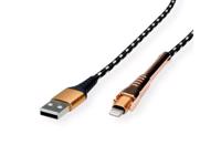 Picture of Secomp Roline GOLD Lightning to USB Cable for iPhone, iPod, iPad, with Smartphone support function, 1 m