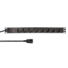 Picture of Logilink PDU 8 x šuko CEE 7/3 , konektor C14, prenaponska zaštita