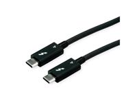 Picture of ROLINE Thunderbolt 4 Cable 40Gbit/s 100W C-C M/M passive crna 0.80 m