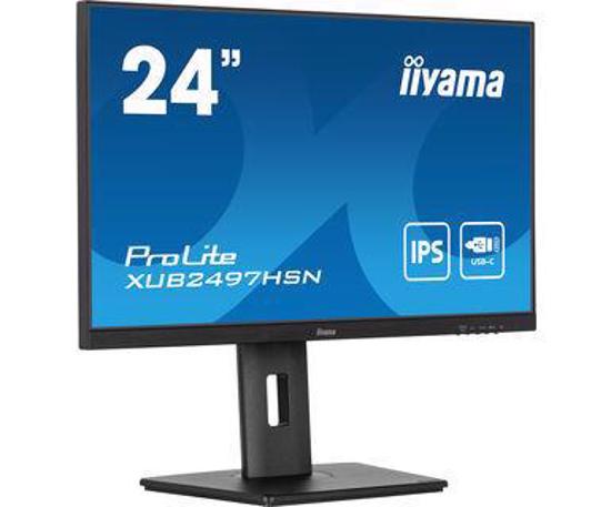 Picture of IIYAMA 24" XUB2497HSN-B1 1920 x 1080 100Hz, 1ms, USB HUb Type C  65W, RJ45