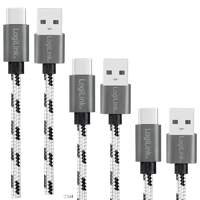 Picture of Logilink USB 2.0 Type C, C/M na USB - A/M, 3-pak set 0.5 m / 1 m / 2 m