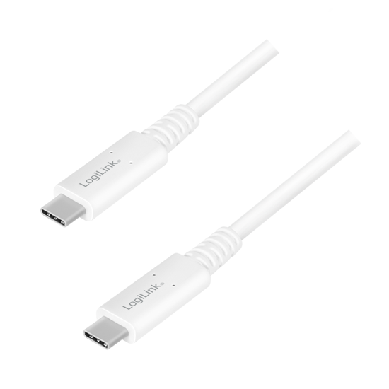 Picture of Logilink USB 4 Gen 3x2 Type C cable, C/M na USB - C/M, E mark, PD, 8K, bela