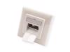Picture of Secomp Value Cat6A/Cl.EA Flush WallMount Jack STP horizontalni beli